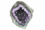 Purple Amethyst Geode With Polished Face - Uruguay #153437-1